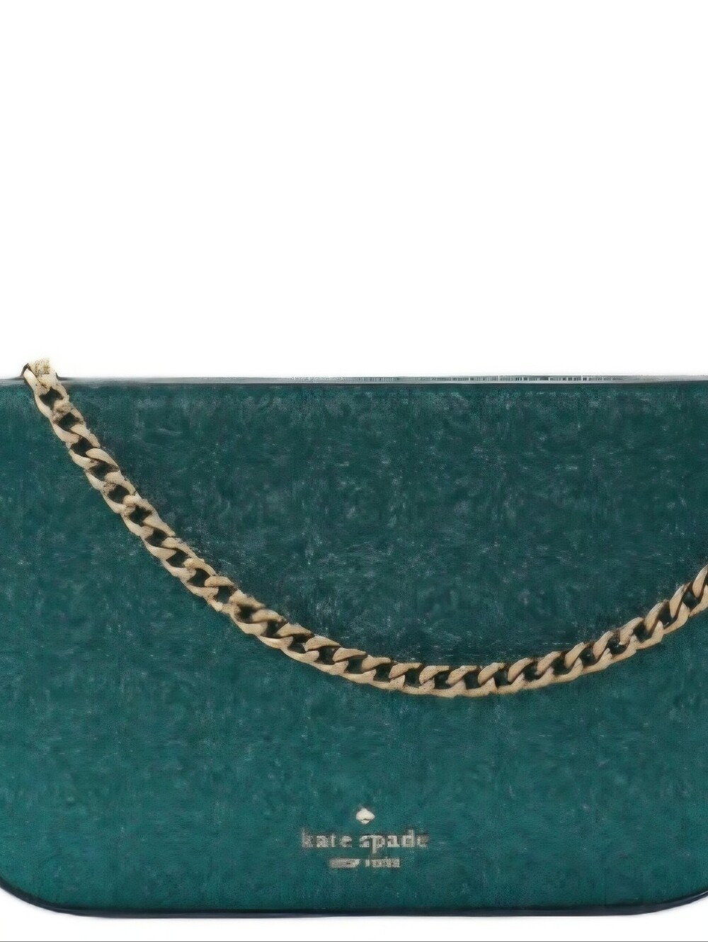 kate spade emerald green shimmer chain bag